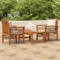 vidaXL 3-tlg. Garten-Lounge-Set mit Kissen Massivholz Akazie vidaXL 3-tlg. Garten-Lounge-Set mit Kissen Massivholz Akazie