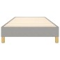 vidaXL Boxspringbett Hellgrau 90x190 cm Stoff vidaXL Boxspringbett Hellgrau 90x190 cm Stoff