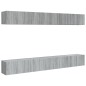 vidaXL 8-tlg. TV-Schrank-Set Grau Sonoma 60x30x30 cm Holzwerkstoff vidaXL 8-tlg. TV-Schrank-Set Grau Sonoma 60x30x30 cm Holzwerkstoff