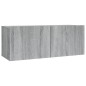 vidaXL 2-tlg. TV-Schrank-Set Grau Sonoma Holzwerkstoff vidaXL 2-tlg. TV-Schrank-Set Grau Sonoma Holzwerkstoff