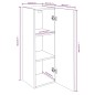 vidaXL TV-Schränke 4 Stk. Räuchereiche 30,5x30x90 cm Holzwerkstoff vidaXL TV-Schränke 4 Stk. Räuchereiche 30,5x30x90 cm Holzwerkstoff