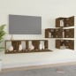 vidaXL 6-tlg. TV-Schrank-Set Räuchereiche Holzwerkstoff vidaXL 6-tlg. TV-Schrank-Set Räuchereiche Holzwerkstoff