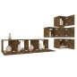 vidaXL 6-tlg. TV-Schrank-Set Räuchereiche Holzwerkstoff vidaXL 6-tlg. TV-Schrank-Set Räuchereiche Holzwerkstoff