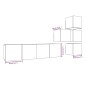 vidaXL 6-tlg. TV-Schrank-Set Räuchereiche Holzwerkstoff vidaXL 6-tlg. TV-Schrank-Set Räuchereiche Holzwerkstoff