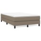 vidaXL Boxspringbett Taupe 120x200 cm Stoff vidaXL Boxspringbett Taupe 120x200 cm Stoff