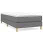 vidaXL Boxspringbett Dunkelgrau 90x190 cm Stoff vidaXL Boxspringbett Dunkelgrau 90x190 cm Stoff
