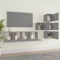 vidaXL 6-tlg. TV-Schrank-Set Grau Sonoma Holzwerkstoff vidaXL 6-tlg. TV-Schrank-Set Grau Sonoma Holzwerkstoff