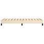 vidaXL Boxspringbett Creme 90x200 cm Stoff vidaXL Boxspringbett Creme 90x200 cm Stoff