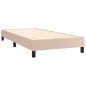 vidaXL Boxspringbett Cappuccino-Braun 90x200 cm Kunstleder vidaXL Boxspringbett Cappuccino-Braun 90x200 cm Kunstleder