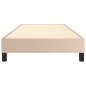 vidaXL Boxspringbett Cappuccino-Braun 90x200 cm Kunstleder vidaXL Boxspringbett Cappuccino-Braun 90x200 cm Kunstleder