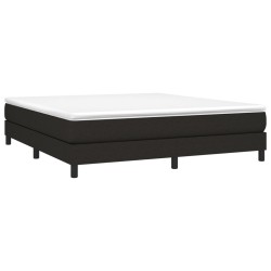 vidaXL Boxspringbett Schwarz 160x200 cm Stoff