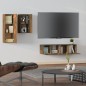 vidaXL 4-tlg. TV-Schrank-Set Räuchereiche Holzwerkstoff vidaXL 4-tlg. TV-Schrank-Set Räuchereiche Holzwerkstoff