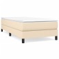vidaXL Boxspringbett Creme 90x190 cm Stoff vidaXL Boxspringbett Creme 90x190 cm Stoff