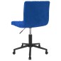 Esszimmerstühle 2 Stk. Drehbar Blau Samt Esszimmerstühle 2 Stk. Drehbar Blau Samt