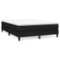 vidaXL Boxspringbett Schwarz 140x200 cm Stoff vidaXL Boxspringbett Schwarz 140x200 cm Stoff