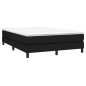 vidaXL Boxspringbett Schwarz 140x200 cm Stoff vidaXL Boxspringbett Schwarz 140x200 cm Stoff