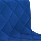 Esszimmerstühle 2 Stk. Drehbar Blau Samt Esszimmerstühle 2 Stk. Drehbar Blau Samt