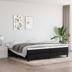 vidaXL Boxspringbett Schwarz 200x200 cm Stoff