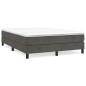 vidaXL Boxspringbett Dunkelgrau 140x200 cm Samt vidaXL Boxspringbett Dunkelgrau 140x200 cm Samt