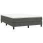 vidaXL Boxspringbett Dunkelgrau 140x200 cm Samt vidaXL Boxspringbett Dunkelgrau 140x200 cm Samt