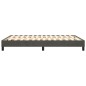 vidaXL Boxspringbett Dunkelgrau 140x200 cm Samt vidaXL Boxspringbett Dunkelgrau 140x200 cm Samt