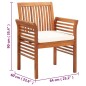 vidaXL Garten-Essstühle mit Kissen 4 Stk. Massivholz Akazie vidaXL Garten-Essstühle mit Kissen 4 Stk. Massivholz Akazie