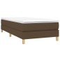vidaXL Boxspringbett Dunkelbraun 90x190 cm Stoff vidaXL Boxspringbett Dunkelbraun 90x190 cm Stoff