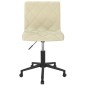Esszimmerstühle 2 Stk. Drehbar Creme Samt Esszimmerstühle 2 Stk. Drehbar Creme Samt