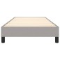 vidaXL Boxspringbett Hellgrau 90x200 cm Stoff vidaXL Boxspringbett Hellgrau 90x200 cm Stoff