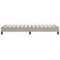 vidaXL Boxspringbett Hellgrau 90x200 cm Stoff vidaXL Boxspringbett Hellgrau 90x200 cm Stoff