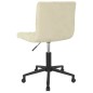 Esszimmerstühle 2 Stk. Drehbar Creme Samt Esszimmerstühle 2 Stk. Drehbar Creme Samt