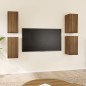 vidaXL TV-Schränke 4 Stk. Braun Eichen-Optik 30,5x30x60 cm vidaXL TV-Schränke 4 Stk. Braun Eichen-Optik 30,5x30x60 cm