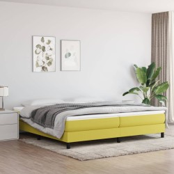 vidaXL Boxspringbett Grün 200x200 cm Stoff