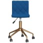 Esszimmerstühle 2 Stk. Drehbar Blau Samt Esszimmerstühle 2 Stk. Drehbar Blau Samt