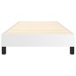 vidaXL Boxspringbett Weiß 100x200 cm Kunstleder vidaXL Boxspringbett Weiß 100x200 cm Kunstleder