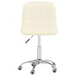 Esszimmerstühle 2 Stk. Drehbar Creme Stoff Esszimmerstühle 2 Stk. Drehbar Creme Stoff