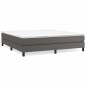 vidaXL Boxspringbett Grau 180x200 cm Kunstleder vidaXL Boxspringbett Grau 180x200 cm Kunstleder