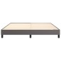 vidaXL Boxspringbett Grau 180x200 cm Kunstleder vidaXL Boxspringbett Grau 180x200 cm Kunstleder