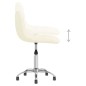 Esszimmerstühle 2 Stk. Drehbar Creme Stoff Esszimmerstühle 2 Stk. Drehbar Creme Stoff