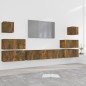 vidaXL 8-tlg. TV-Schrank-Set Räuchereiche Holzwerkstoff vidaXL 8-tlg. TV-Schrank-Set Räuchereiche Holzwerkstoff
