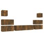 vidaXL 8-tlg. TV-Schrank-Set Räuchereiche Holzwerkstoff vidaXL 8-tlg. TV-Schrank-Set Räuchereiche Holzwerkstoff