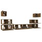 vidaXL 8-tlg. TV-Schrank-Set Räuchereiche Holzwerkstoff vidaXL 8-tlg. TV-Schrank-Set Räuchereiche Holzwerkstoff
