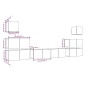 vidaXL 8-tlg. TV-Schrank-Set Räuchereiche Holzwerkstoff vidaXL 8-tlg. TV-Schrank-Set Räuchereiche Holzwerkstoff