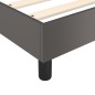 vidaXL Boxspringbett Grau 100x200 cm Kunstleder vidaXL Boxspringbett Grau 100x200 cm Kunstleder