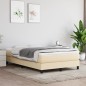vidaXL Bettgestell Creme 120x200 cm Stoff vidaXL Bettgestell Creme 120x200 cm Stoff