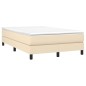 vidaXL Bettgestell Creme 120x200 cm Stoff vidaXL Bettgestell Creme 120x200 cm Stoff