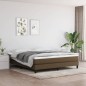vidaXL Boxspringbett Dunkelbraun 180x200 cm Stoff vidaXL Boxspringbett Dunkelbraun 180x200 cm Stoff