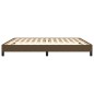 vidaXL Boxspringbett Dunkelbraun 180x200 cm Stoff vidaXL Boxspringbett Dunkelbraun 180x200 cm Stoff