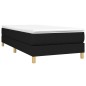vidaXL Boxspringbett Schwarz 80x200 cm Stoff vidaXL Boxspringbett Schwarz 80x200 cm Stoff