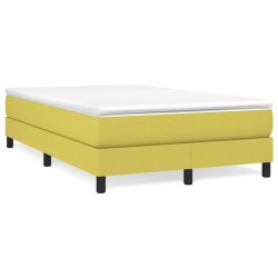 vidaXL Boxspringbett Grün 120x200 cm Stoff